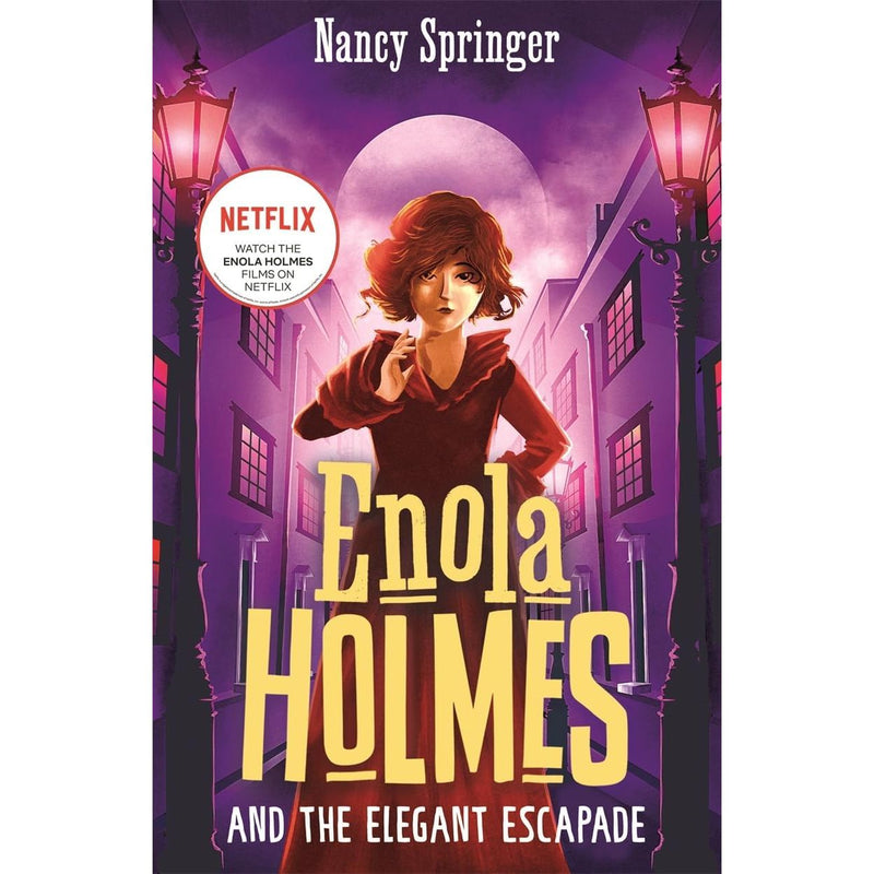 Enola Holmes Mysteries Series 1-10 book collection by Nancy Springer, featuring book covers from the Hot Key Books edition.