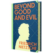 Book cover of "Beyond Good and Evil" by Friedrich Nietzsche, with sprayed edge design from Wilco International LLP.
