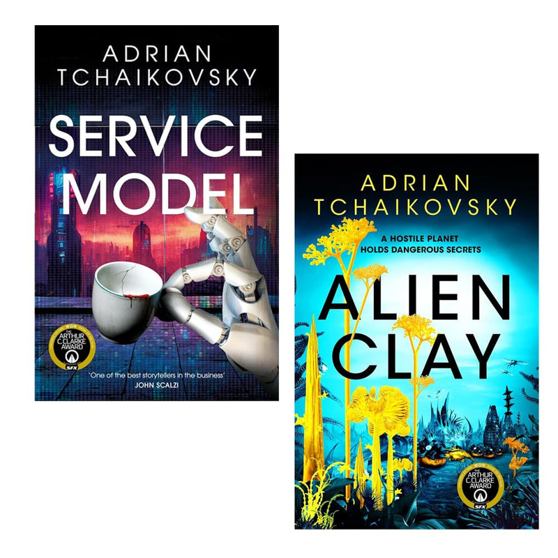 Service Model & Alien Clay 2 Books Collection Set by Adrian Tchaikovsky - Fiction - Paperback