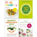 Real Healthy, Chetna's Healthy Indian Vegetarian, Happy Healthy Gut & The Healthy Medic Food for Life 4 Books Collection Set - The Book Bundle