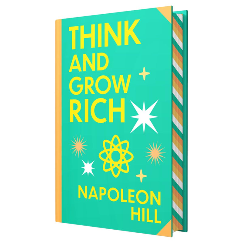 Cover image of "Think And Grow Rich" by Napoleon Hill, a Wilco International LLP premium book with sprayed edge design.