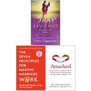 Seven Principles Making Marriage Work,Attached,5 Love Languages 3 Books Set NEW - The Book Bundle