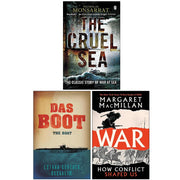 The Cruel Sea, Das Boot & War How Conflict Shaped Us 3 Books Collection Set - The Book Bundle
