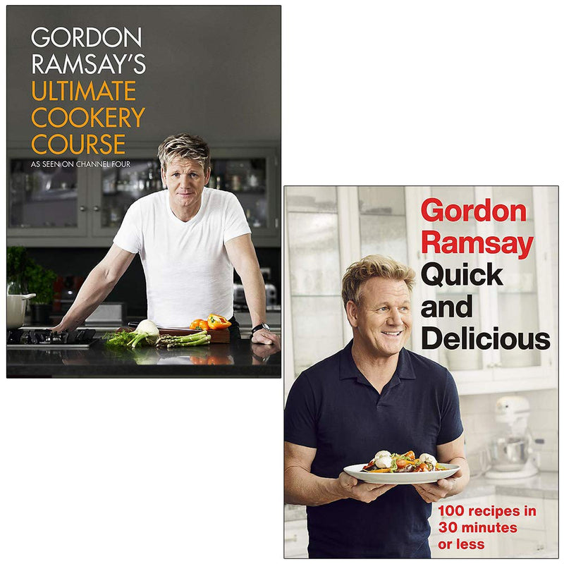 Gordos Ultimate Cookery Course & Ramsay Quick & Delicious 2 Books Collection Set By Gordon Ramsay - Non Fiction - Hardcover