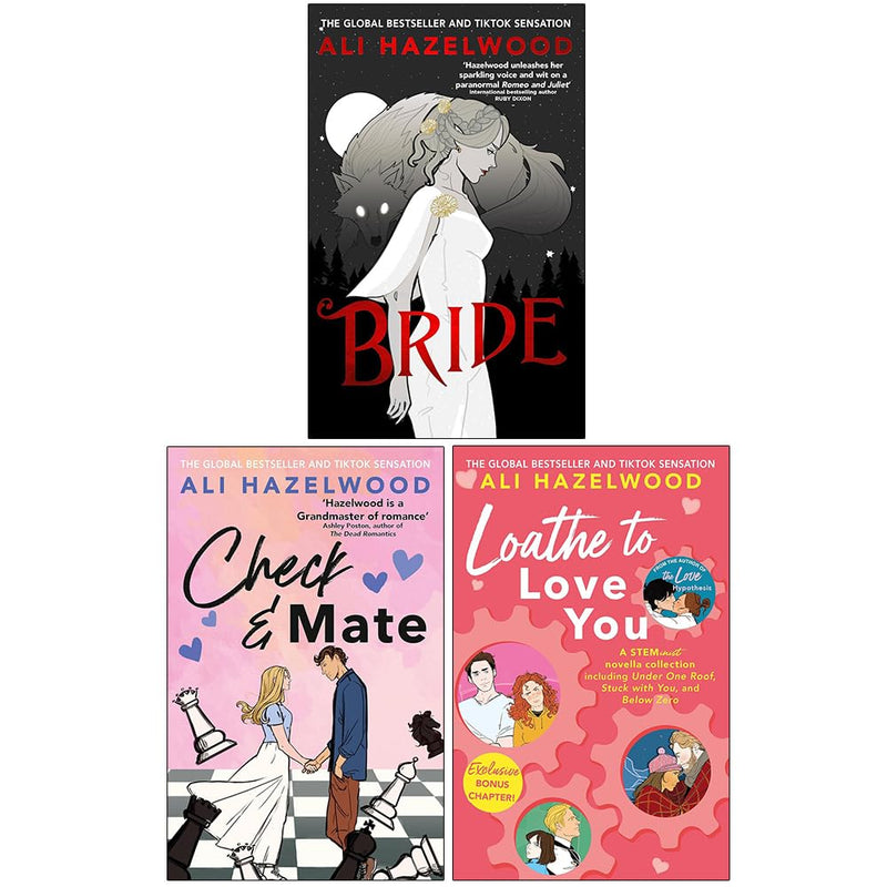 Ali Hazelwood Collection 3 Books Set (Bride, Check & Mate, Love Theoretically) - The Book Bundle