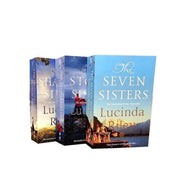 Three paperback copies of "The Seven Sisters" by Lucinda Riley, fiction book set with pan cover design.