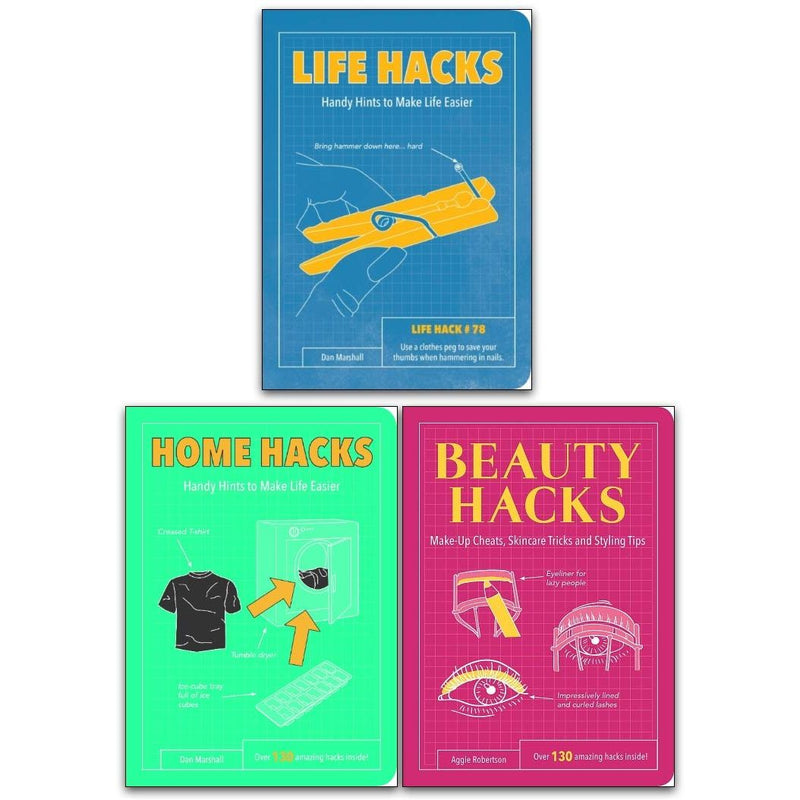 Beauty Life Home Hacks Collection by Dan Marshall 3 Books Collection Set - Non Fiction - The Book Bundle