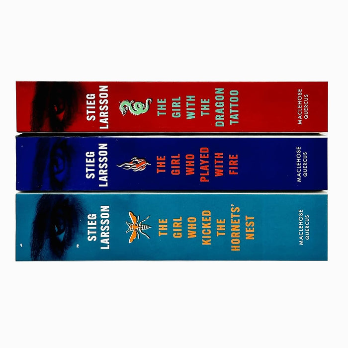 Millennium Series 3 Books Collection Set by Stieg Larsson (Books 1 - 3) (The Girl With the Dragon Tattoo, The Girl Who Played with Fire & The Girl Who Kicked the Hornets Nest) - The Book Bundle