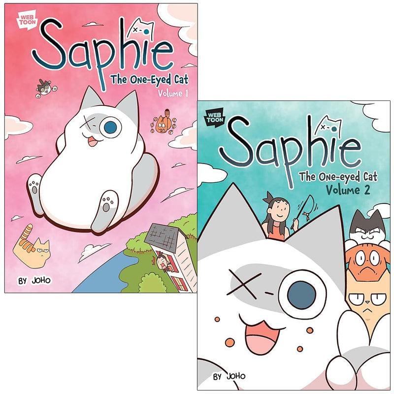 Saphie the One-eyed Cat Volume 1-2 Books Collection Set by Joho - The Book Bundle