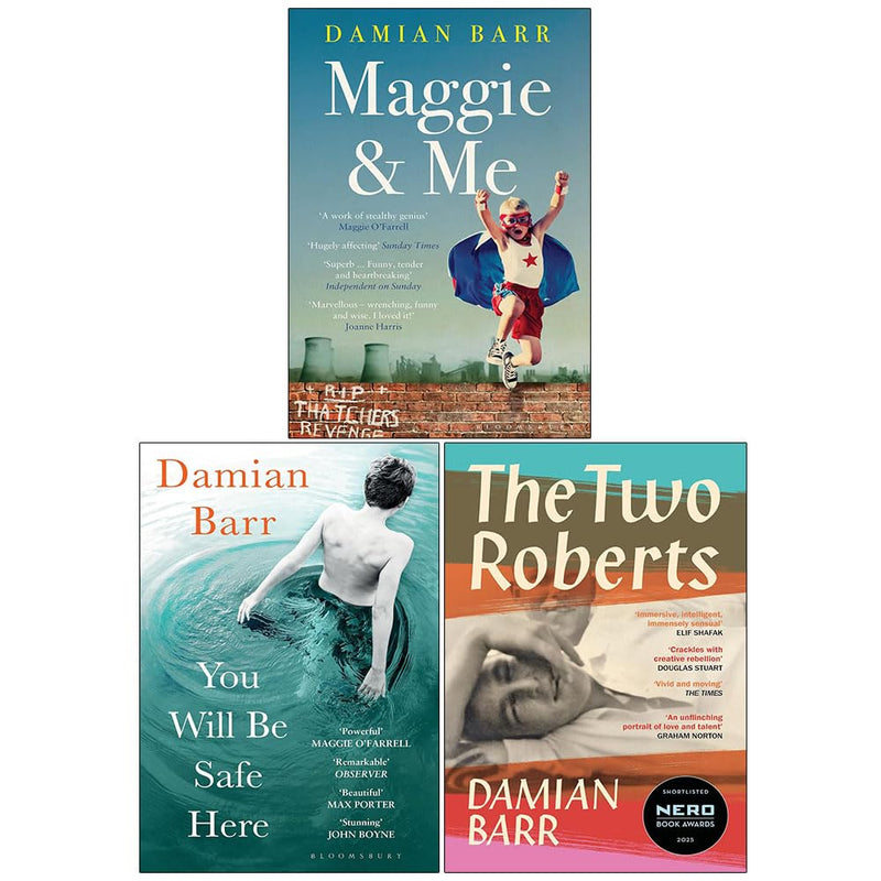 Damian Barr Collection 3 Books Set (Maggie & Me, You Will Be Safe Here & The Two Roberts)- Fiction - Paperback