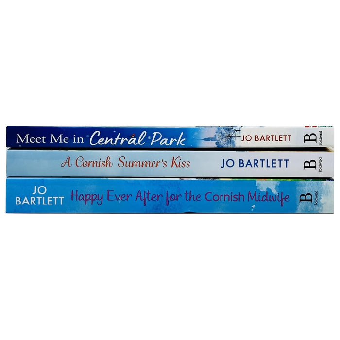 Jo Bartlett 3 Books set(Happy Ever After for the Cornish Midwife,Meet Me In Central Park,A Cornish Summer's Kiss) - The Book Bundle