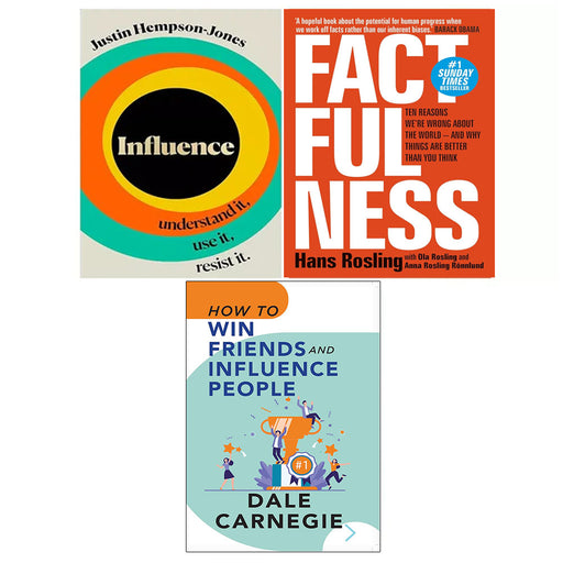 Influence (HB), Factfulness, How to Win Friends and Influence People 3 Books Set - The Book Bundle