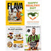 Natural Flava, Happy Healthy Gut, Whole Foods Plant- Based Diet Plan & Vegan One Pound Meals 4 Books Collection Set - The Book Bundle