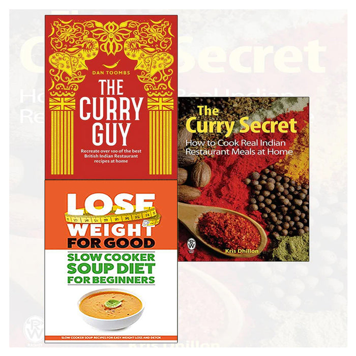 Curry Guy (HB), Lose Weight For Good, The Curry Secret 3 Books Collection Set