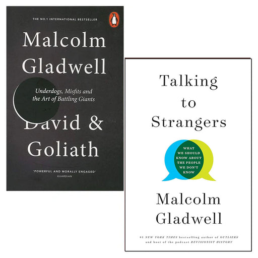 Malcolm Gladwell 2 Books Collection Set (Talking to Strangers(HB), David and Goliath) - The Book Bundle