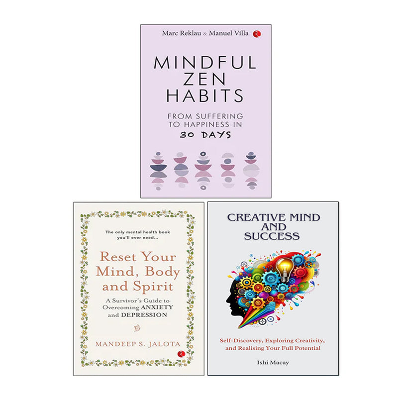 MINDFUL ZEN HABITS, Creative Mind And Success, RESET YOUR MIND 3 Books Collection Set - The Book Bundle