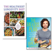 Bluebird & Iota paperback set of Joe Wicks' Fat-Loss Plan and Longevity Diet books, featuring health and diet guidance.
