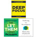 Talking to Strangers(HB), The Let Them Theory(HB), Deep Focus 3 Books Collection Set - The Book Bundle