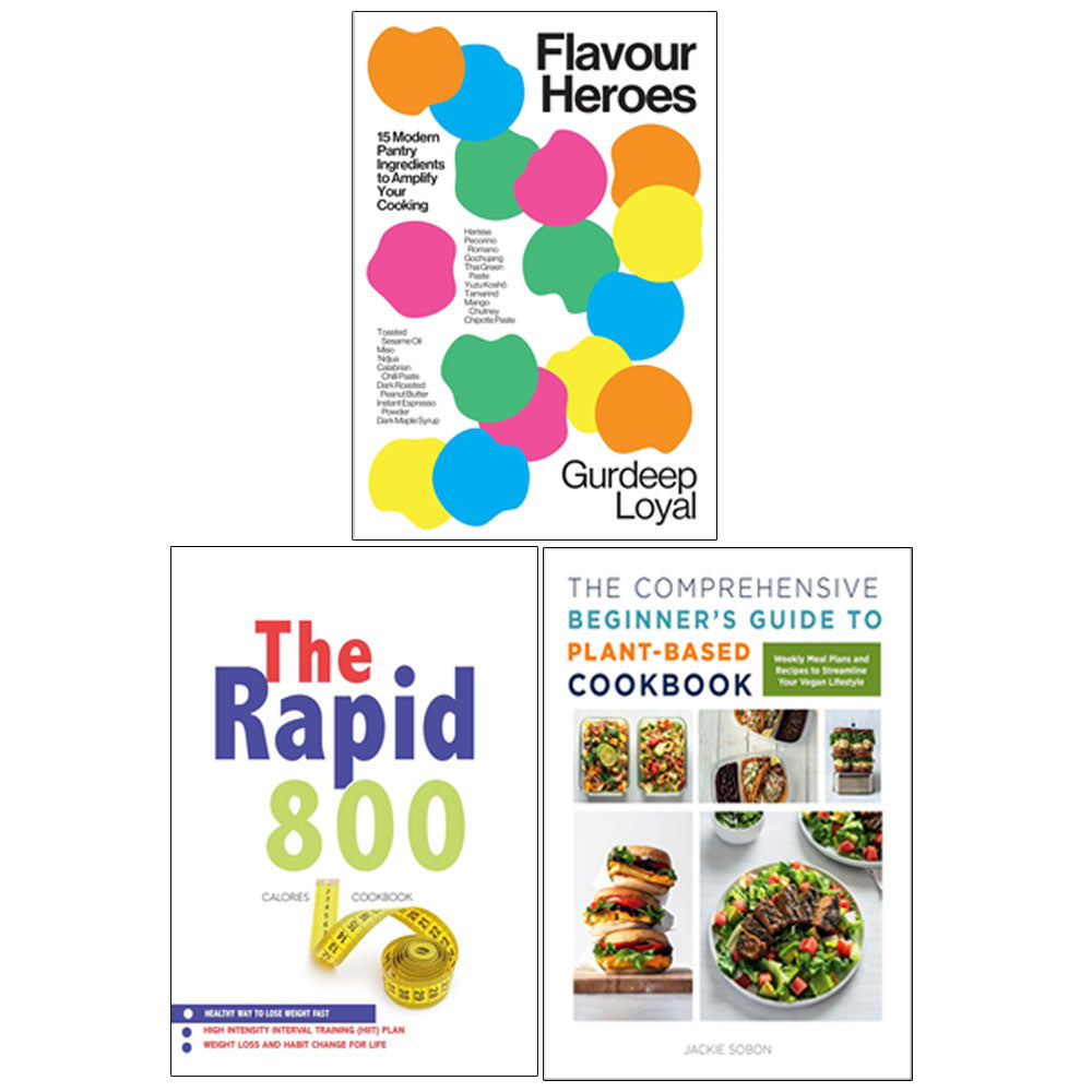Flavour Codex Book Flavour Heroes(HB), The Rapid 800 Cookbook, The Comprehensive Beginner ...