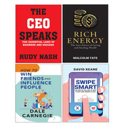 RICH ENERGY, The CEO Speaks, How To Win Friends and Influence People, Swipe Smart 4 Books Collection Set - The Book Bundle