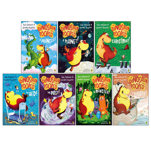 The Dinosaurs That Pooped Series 7 Books Collection Set By Tom Fletcher (A Pirate!, The Past!, The Bed!) - The Book Bundle