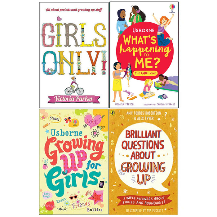 Brilliant Questions, Girls Only!, What's Happening To Me? The Girl One, Growing Up 4 Books Collection Set - The Book Bundle