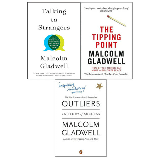 Talking to Strangers(HB), Tipping Point & Outliers 3 Books Collection Set - The Book Bundle