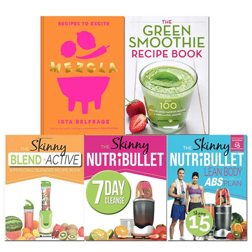 Mezcla, Skinny Blend Active, Green Smoothie, Skinny NUTRiBULLET Lean Body, The Skinny NUTRiBULLET5 Books Set - The Book Bundle