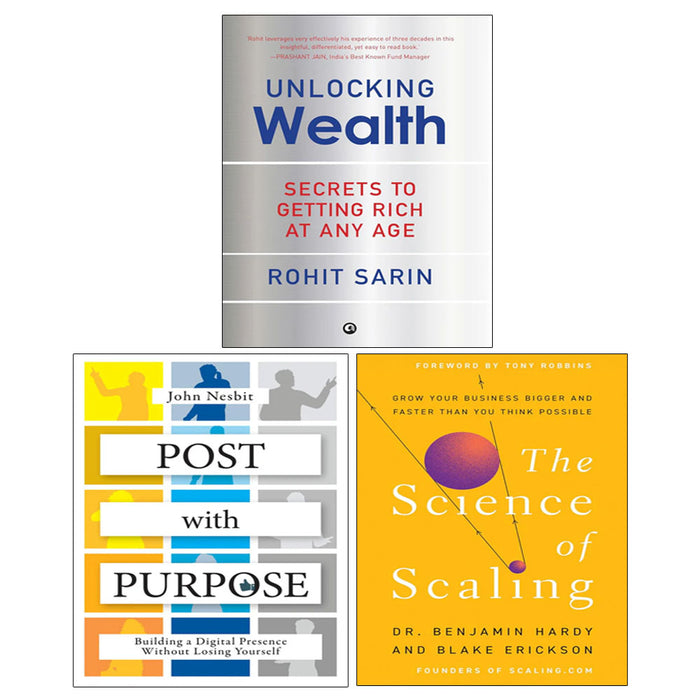 The Science of Scaling, Unlocking Wealth, Post With Purpose(PB) 3 Books Collection Set - The Book Bundle