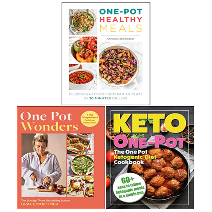 One Pot Wonders(HB), One Pot Healthy Meals, The One Pot Ketogenic Diet Cookbook 3 Books Collection Set - The Book Bundle