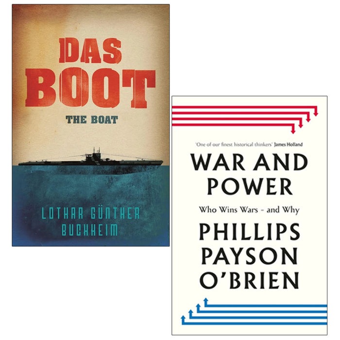 War and Power by Phillips Payson O'Brien(HB), Das Boot The Boat 2 Books Collection Set - The Book Bundle