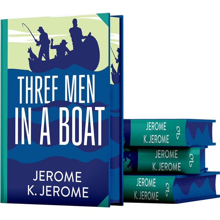 Three Men In A Boat by Jerome K. Jerome (Deluxe Hardback Sprayed Edge Edition) - The Book Bundle