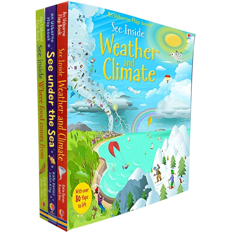 See Inside Weather and Climate and Related Reads by Usborne 3 Books Collection Set - Non Fiction - Paperback - The Book Bundle