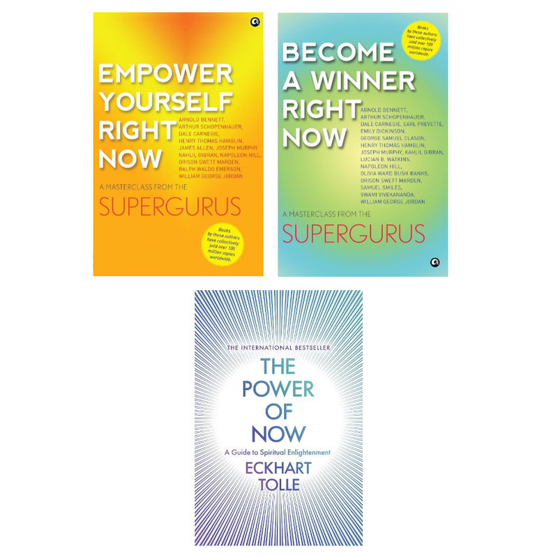 Empower Yourself Right Now ,  Become a Winner Right Now & The Power of Now: (20th Anniversary Edition) 3 Books Set - The Book Bundle