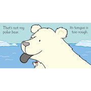 Cover of "That's Not My Polar Bear" children's board book by Fiona Watt, featuring a cute polar bear illustration for kids.