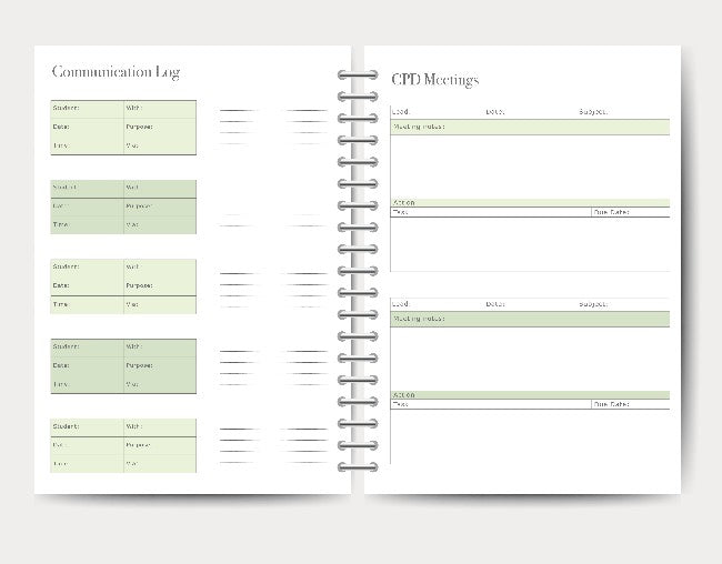 2026-2027 Teacher Planner - Olive Edition