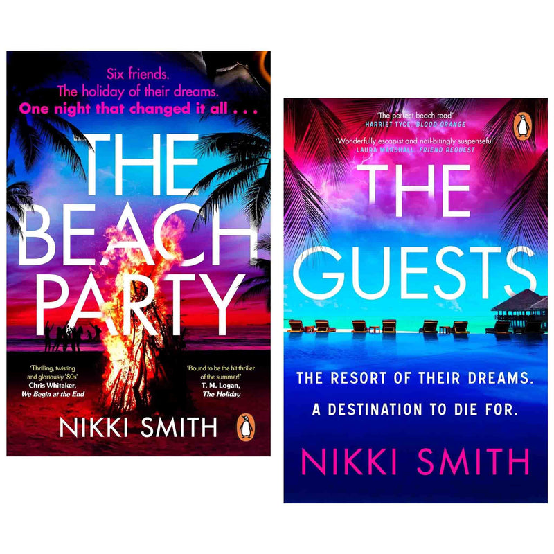 Nikki Smith 2 Books Collection Set (The Beach Party and The Guests) - The Book Bundle