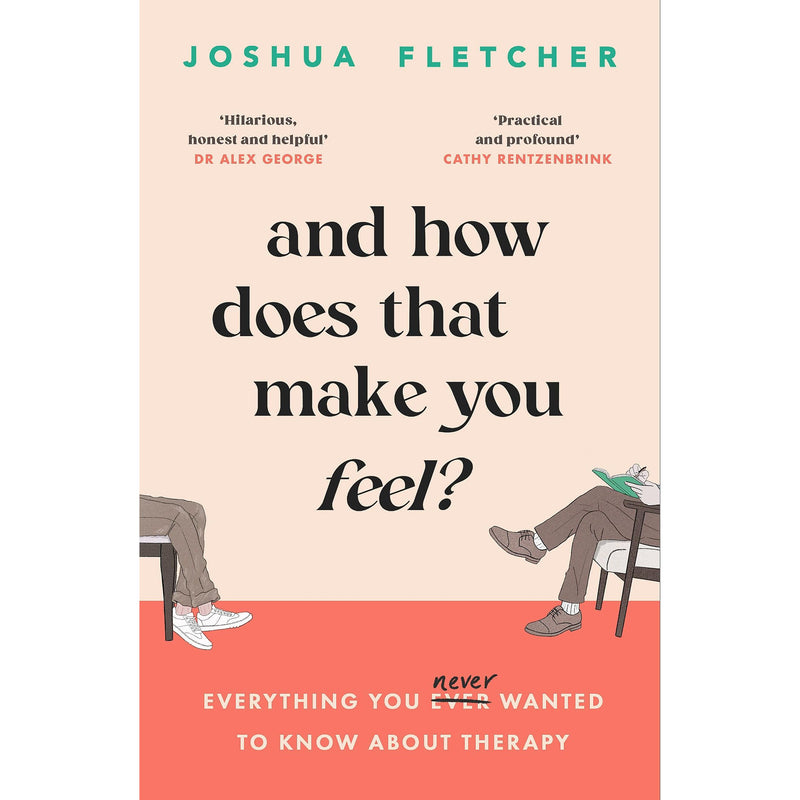 Paperback book titled "And How Does That Make You Feel?" by Joshua Fletcher, featuring colorful cover art on a plain background.