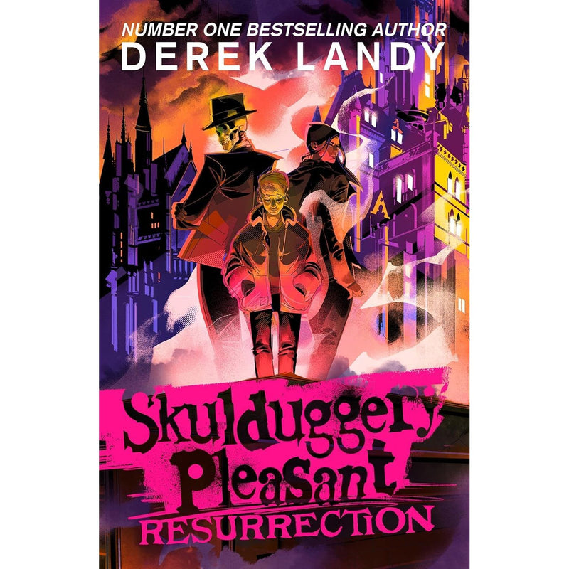 Derek Landy Skulduggery Pleasant book collection set featuring titles like A Heart Full of Hatred and Dead or Alive by HarperCollins
