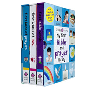 My First Bible and Prayer Library 3 Board Books Collection Set By Roger Priddy (First Book of Prayers, First Words of Love and First Bible Words) - The Book Bundle