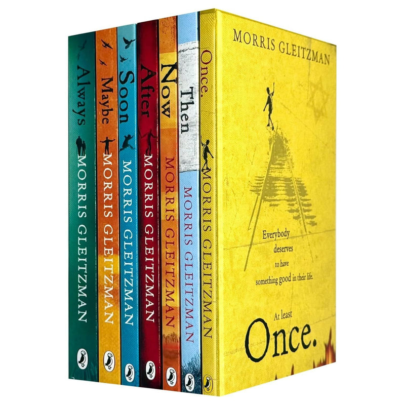 Seven-book collection of Morris Gleitzman’s The Once Series for ages 9-12, paperback editions by Puffin Ltd.