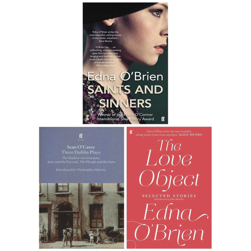 Sean O'Casey and Edna O'Brien Collection 3 Books Set (Three Dublin Plays, Saints and Sinners and The Love Object) - The Book Bundle