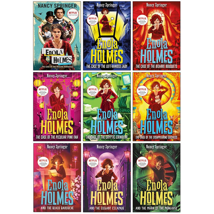 Enola Holmes 9 Books Collection Set By Nancy Springer(The Case of the Missing Marquess) - The Book Bundle