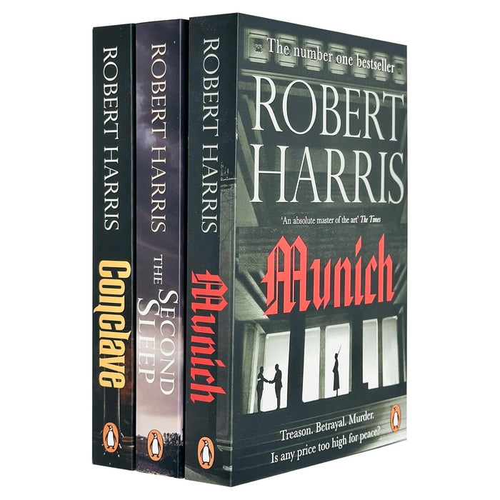 Robert Harris 3 Books Collection Set (Conclave, The Second Sleep & Munich: The Edge Of War) - The Book Bundle