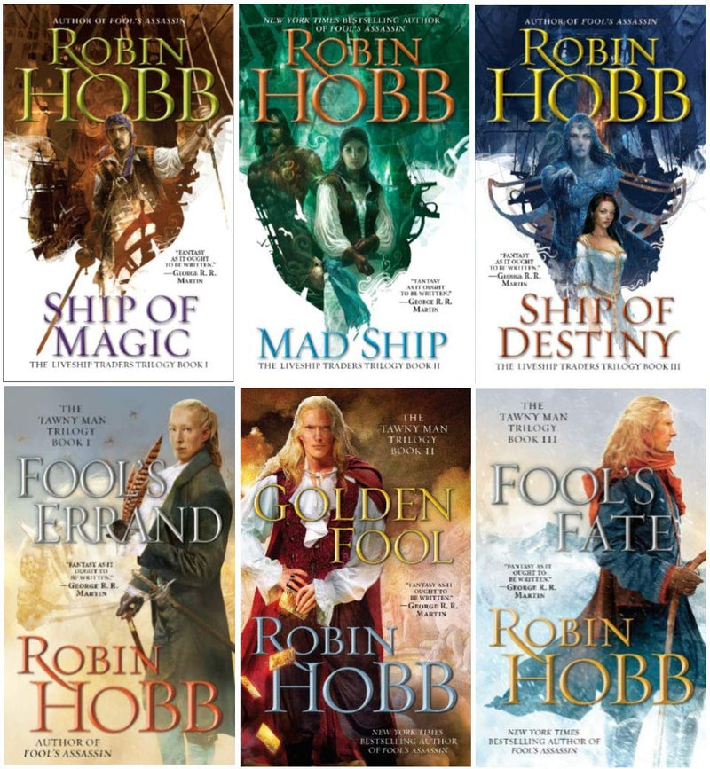 The Tawny Man Trilogy & The Liveship Traders Trilogy 6 Books Collection Set by Robin Hobb - Fiction - Mixed Format