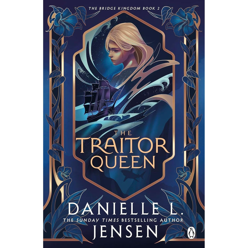 Set of five fantasy novels by Danielle L. Jensen from The Bridge Kingdom series, featuring book covers and spine details.
