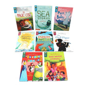 Set of 14 Oxford Reading Tree Greatest Stories books selected by Michael Morpurgo for children aged 7 and above, published by OUP Oxford.