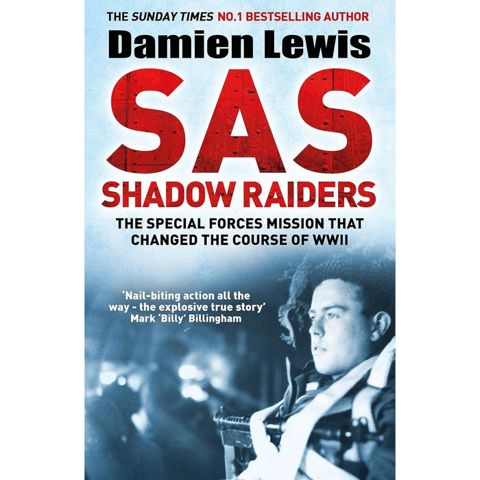 Damien Lewis Collection 4 Books Set (SAS Brothers in Arms, SAS Shadow Raiders, SAS Daggers Drawn In For the Kill and SAS Italian Job) - The Book Bundle