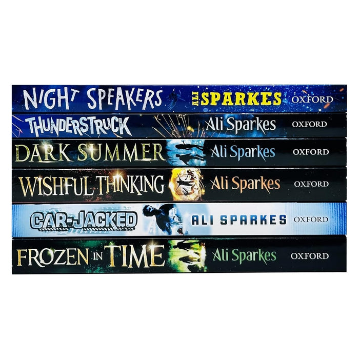 Ali Sparkes 6 Books Collection Set (Frozen in Time, Car-Jacked, Wishful Thinking, Dark Summer, Thunderstruck and Night Speakers) - The Book Bundle