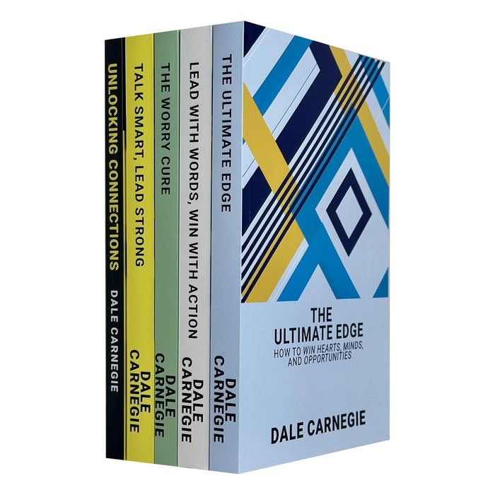 Dale Carnegie 5 Books Collection Set (Unlocking Connections, Talk Smart Lead Strong, The Worry Cure) - The Book Bundle